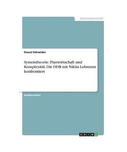 Systemtheorie planwirtschaft - systemtheorie.,