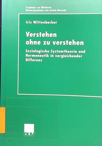 Verstehen ohne - verstehen,