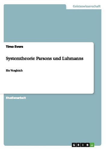 Systemtheorie parsons und - parsons,