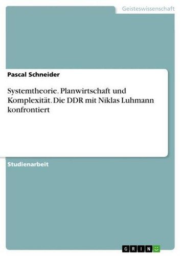 Systemtheorie planwirtschaft - systemtheorie.,