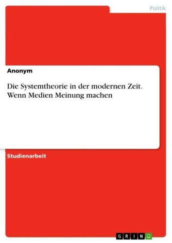 Die systemtheorie der - systemtheorie,